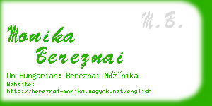 monika bereznai business card